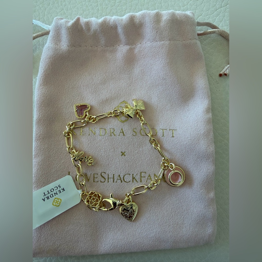 Kendra Scott x Loveshack Fancy charm bracelet